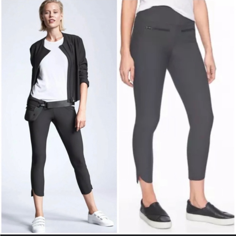 Athleta Stellar Cropped Ankle Pants with Front Pockets